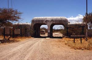 Ngare Mara Savana Club Gate. Buffalo Springs National Reserve, Kenia. / Ngare Mara Savana Club Gate. Buffalo Springs National Reserve, Kenya. / (c) Walter Mitch Podszuck (Bwana Mitch) - #980831-25